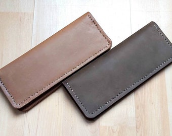 Leather Long Wallet / Tall Coat Wallet