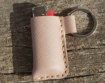 Mini Bic Leather cover case keychain
