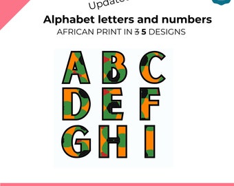 Alphabet letters African Print, Black history, Classroom Decor,  Back to school, Doodle alphabet letters, Juneteenth designs