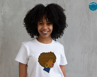 Black woman Afro SVG, SVG cut file, African american SVG Digital download