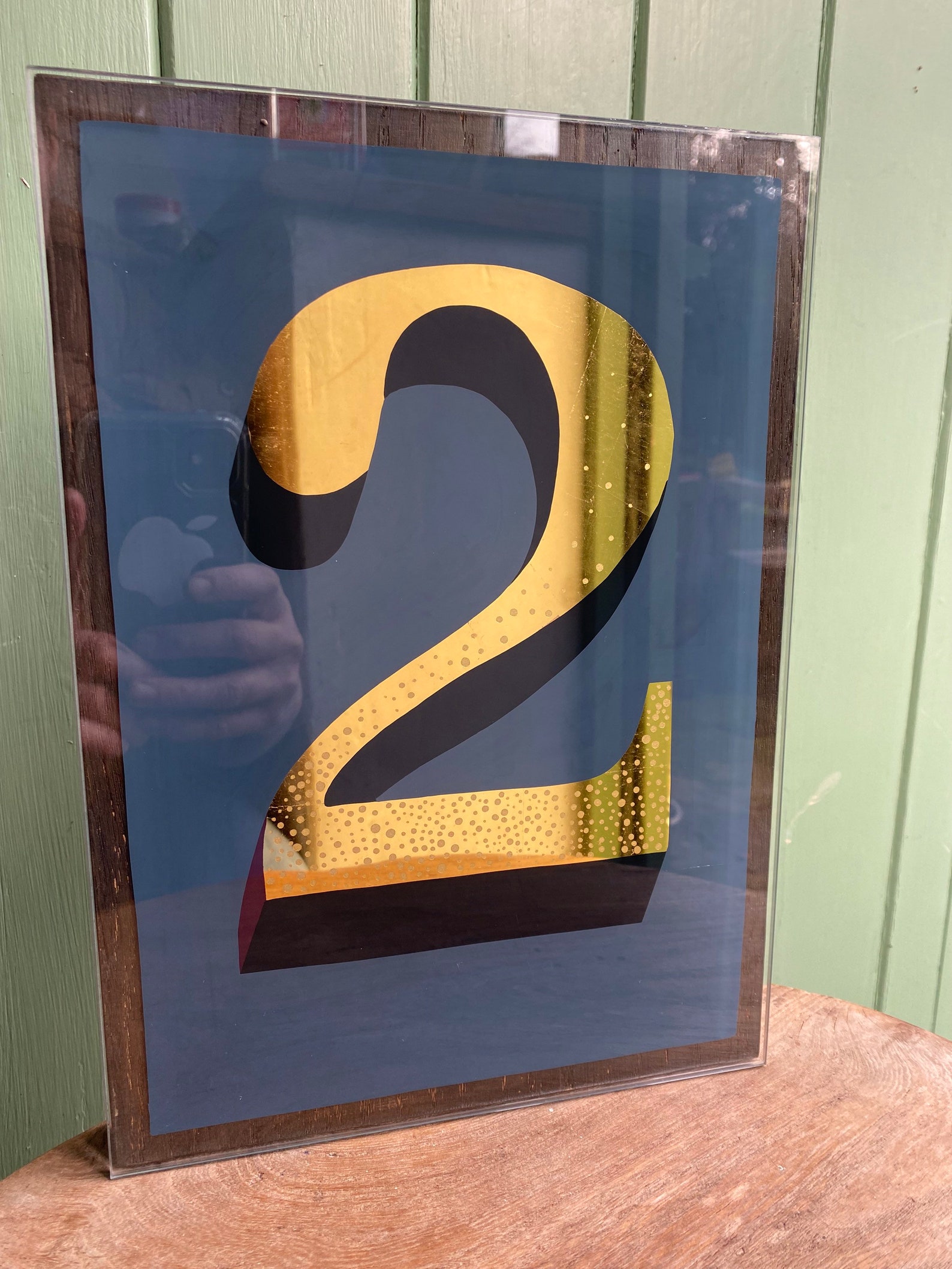 Bespoke Glass House Number Sign. Etsy