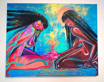 in her magic -  Acrylic on Canvas