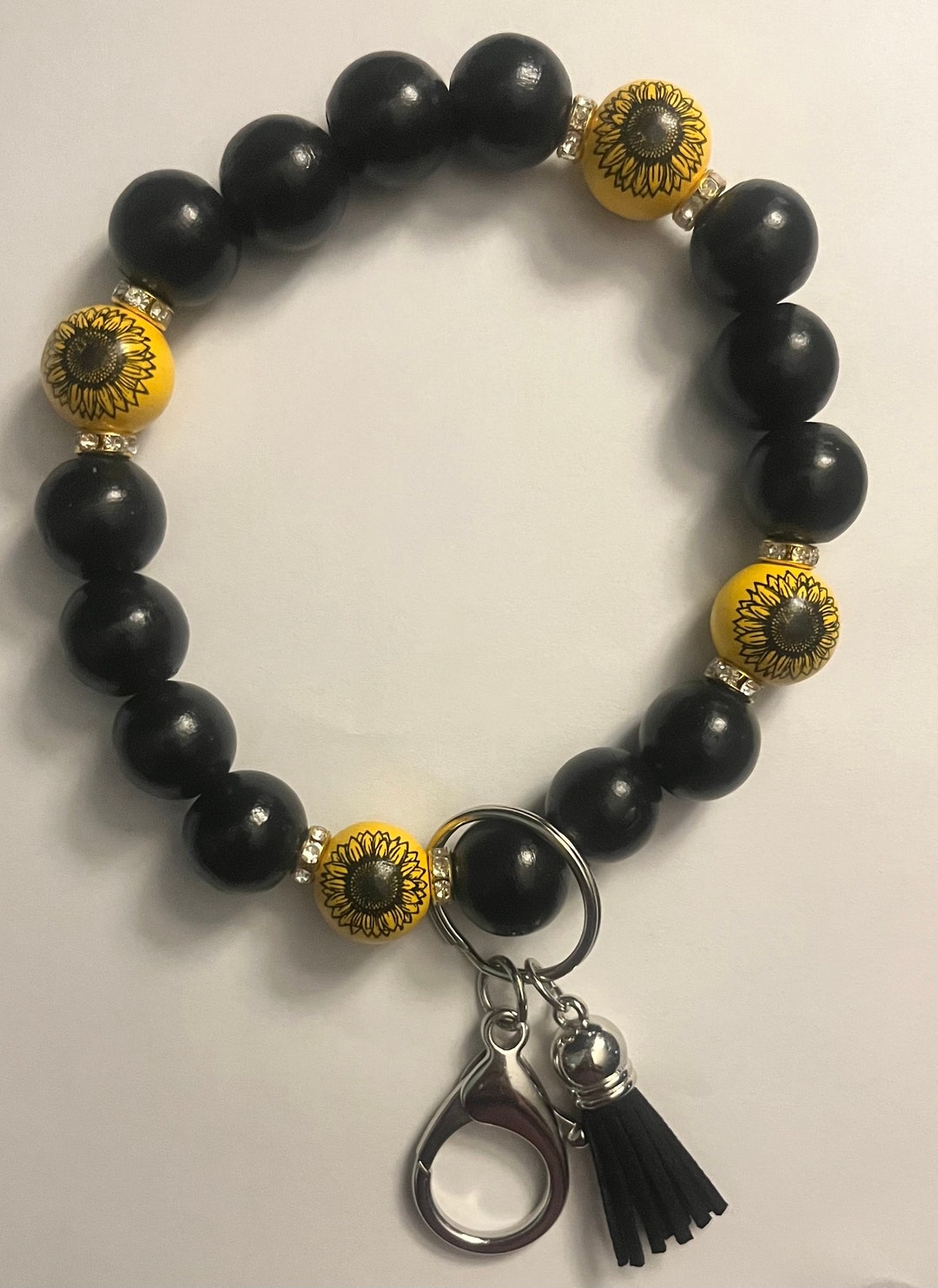 Sunflower Key Ring - Etsy