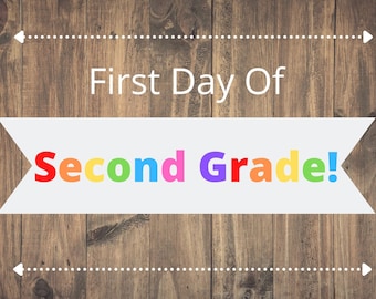 First Day of 2nd Grade Printable - Etsy