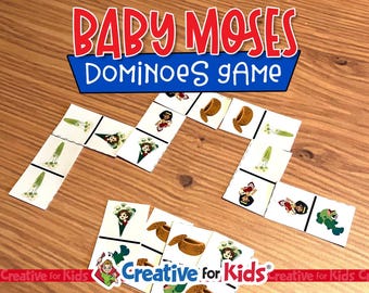 Juego bíblico del Bebé Moisés: Actividades imprimibles para la escuela dominical (descarga digital)