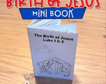 Páginas para colorear del nacimiento de Jesús en Navidad: Actividad para la escuela dominical (Descarga de libro infantil)