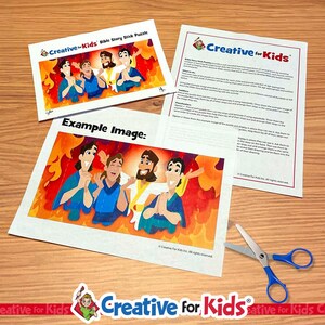 Furnace Stick Example The Fiery Furnace Stick Puzzle: Digital Bible Printables for Sunday ...