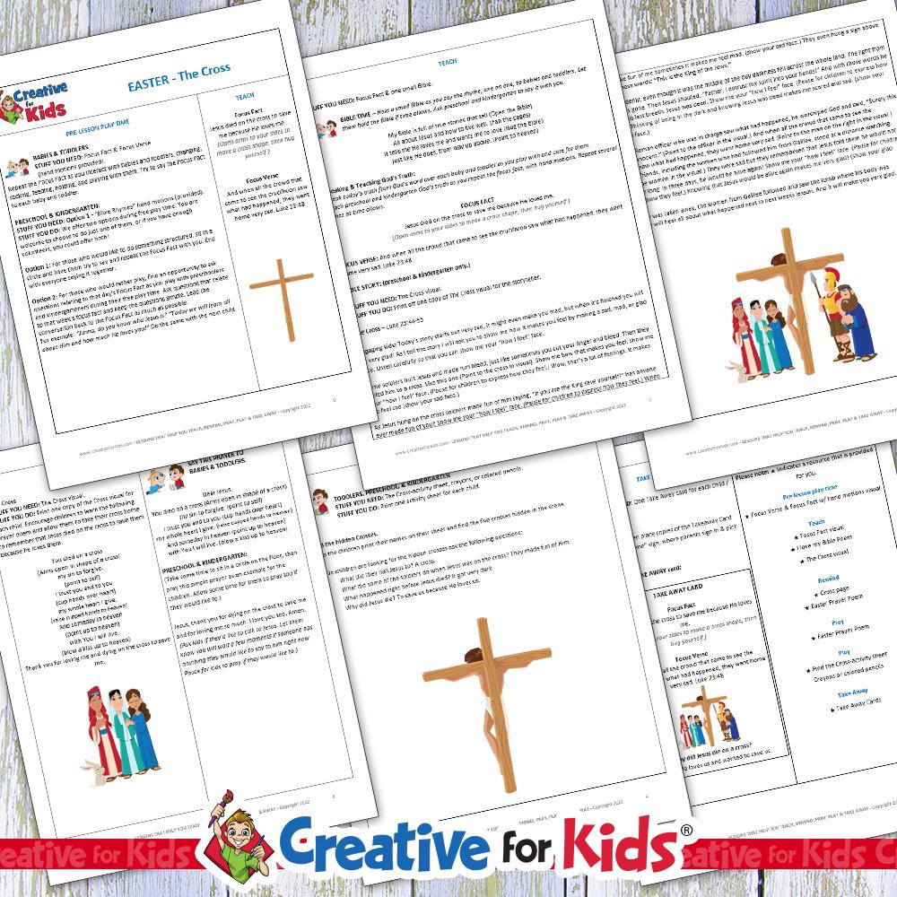 Easter Bible Story Printables for Preschool: Holy Week Activities ...
