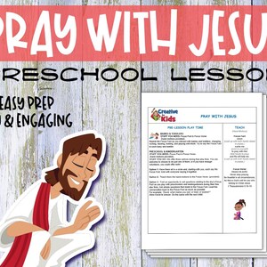 Bible Verse Coloring Pages & Sunday School Crafts for Preschool Kids - Digital Download Christian Lessons Teach Children To Pray With Jesus