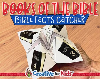 Atrapa datos bíblicos: Actividad imprimible cristiana para niños (descarga digital)