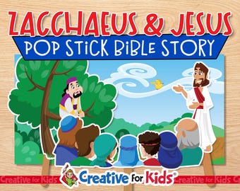 Zacchaeus Bible Story Puppet Printable: Sunday School Activity (Digital Download