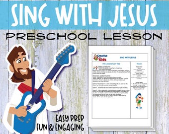 Páginas para colorear de "Cantar con Jesús": Lecciones cristianas para la escuela dominical (Descarga digital en PDF)