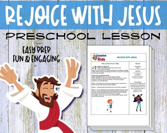 Páginas para colorear "Alégrate con Jesús": Manualidades para la escuela dominical (Descarga PDF)