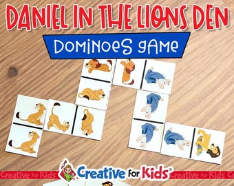 Juego bíblico de Daniel en el foso de los leones: imprimible para la escuela dominical (descarga digital)