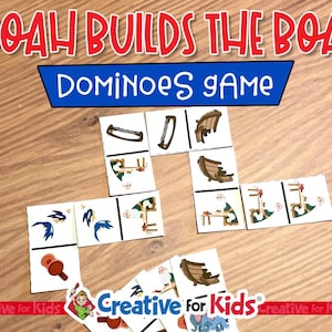 Noah&#39;s Ark Bible Games: Sunday School Printables (PDF Download)