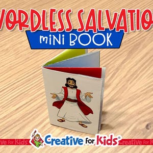 Salvation Wordless Book Printable for Kids | Gospel Color Lesson | Christian Bible Activity for Sunday School, Homeschool, or VBS