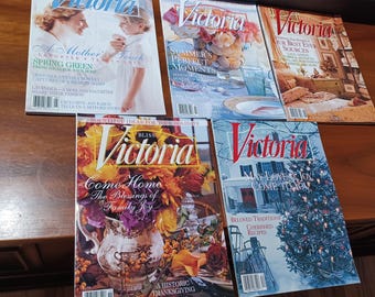 Four Fall Vintage Victoria Magazine Issues From 90s - Etsy