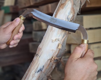 Drawknife Draw Knife Shaving Knife Draw Shave Knife Wood Carving Tools  Carpentry Tools Splitting Knife Drawknives Straight Beavercraft DK2 