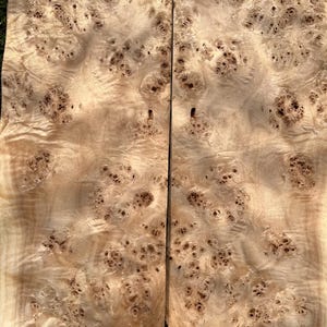 Wood Veneer, Poplar burl, 11 pieces, Father&#39;s Day Gift