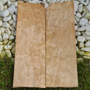 Wood Veneer, Birch Burl, 6 pieces, Christmas Gift