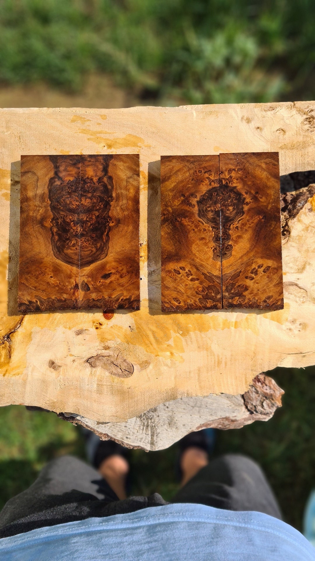 Turkish Walnut Knife Handle Set Knife Maker Gift Christmas Etsy