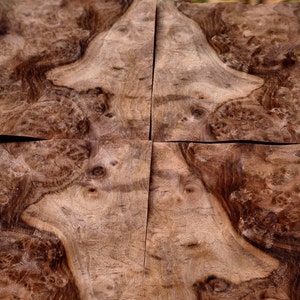 Burl Walnut Veneer set, 13 pieces, Christmas Gift