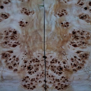 Wood Veneer, Flamed Poplar Burl, Kingsize, 11 pieces Christmas Gift