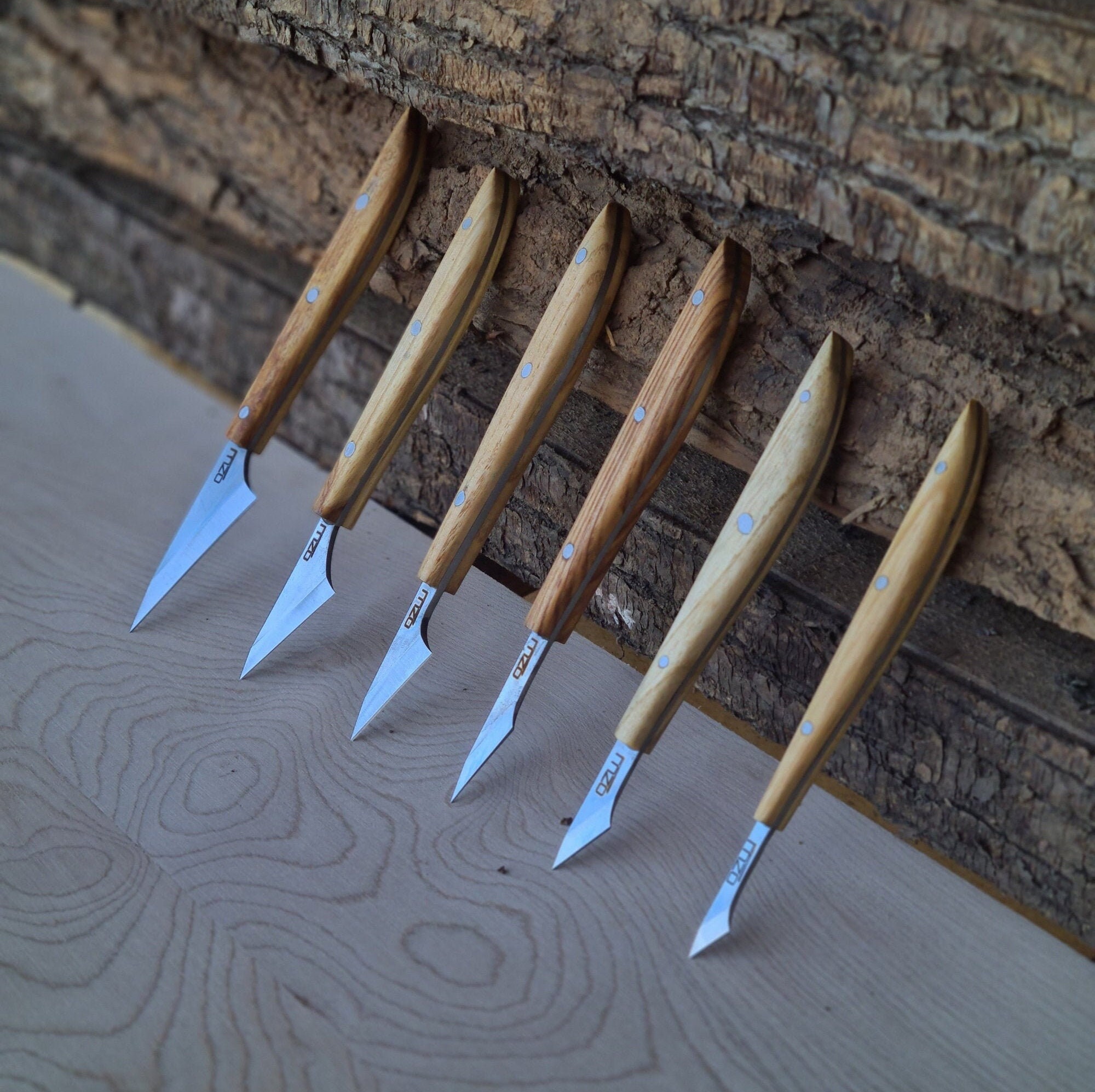 3Pcs Wood Carving Knife Cutter Whittling Hook Kit 155mm DIY Craft Hand  Tools Set