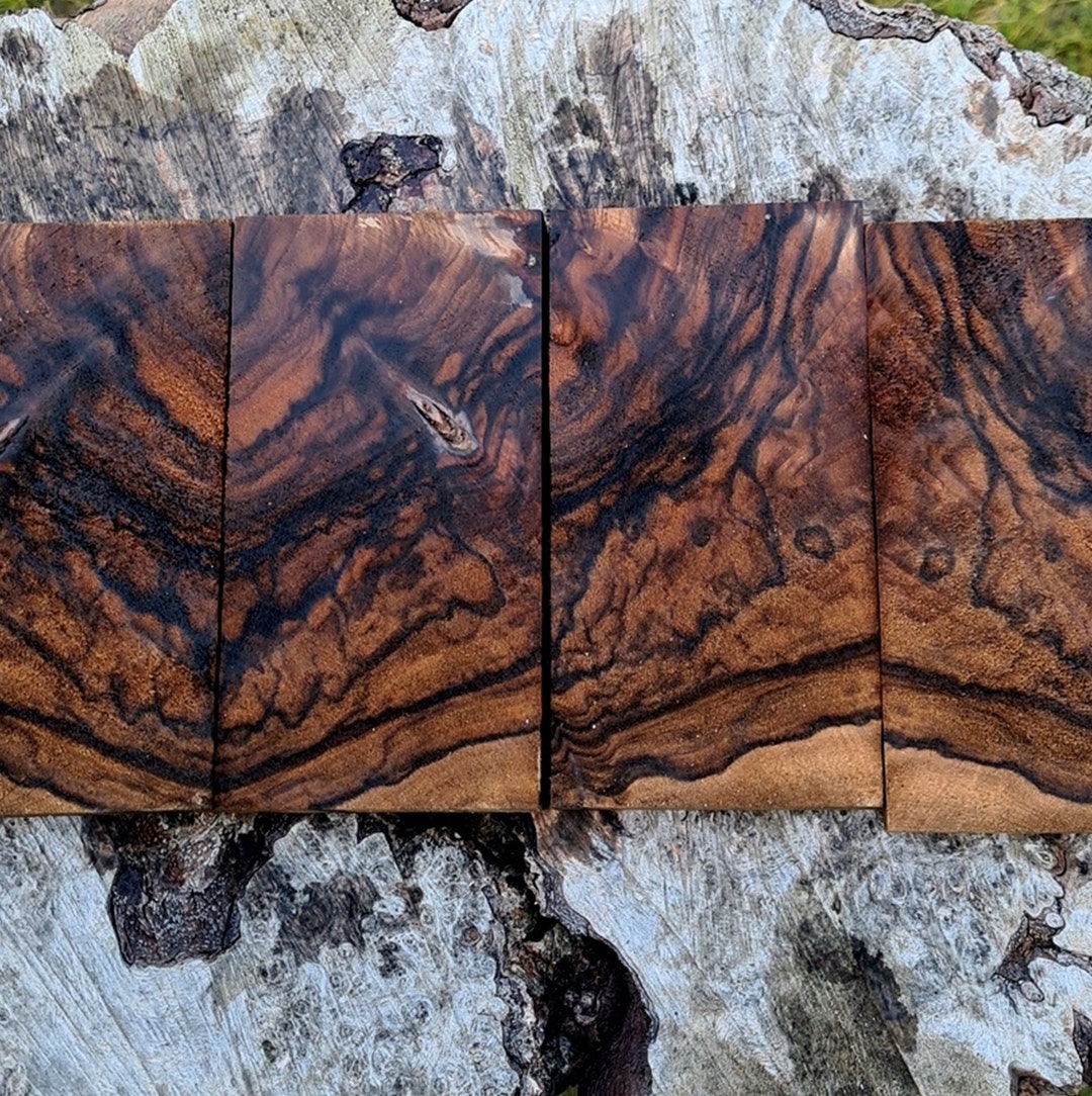 Burl Walnut Knife Handles Knife Maker Gift Christmas Gift Etsy