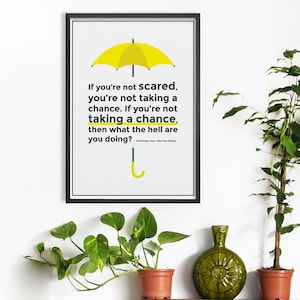 How I Met Your Mother Poster | Yellow Umbrella Wall Print | Yellow Umbrella HIMYM Poster, Ted Mosby HIMYM | Instant Download | HIMYM Quote