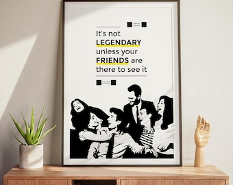 Póster imprimible con cita de Barney Stinson de Cómo conocí a vuestra madre, regalo HIMYM, arte de pared