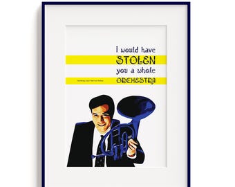 How I Met Your Mother blauwe hoorn Ted Mosby poster HIMYM muurkunst
