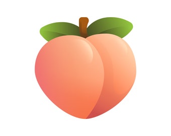 Peach Emoji Etsy Peach Emoji Etsy