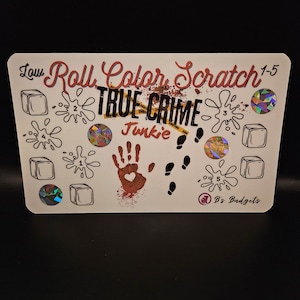 Wahre Krimi-Rolle, Farbe, Kratz Spar-Challenge