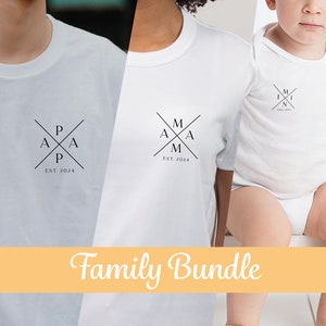 Family Bundle Plotterdatei - Silhouette Studio - Cricut - Mama - Papa - Mini - svg - dxf - png - Sticker - Familienoutfit - Baby