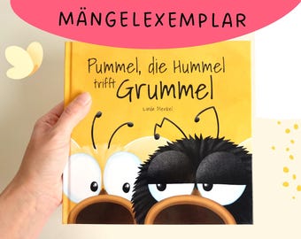 Mängelexemplar Kinderbuch ab 3 Jahren „Pummel, die Hummel trifft Grummel“ | Bilderbuch über Anderssein | Geschenk für Kinder