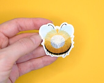 Sticker vinyl sticker "Bumblebee butt with heart", waterproof, glossy, gift for favorite people