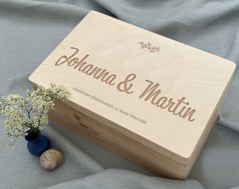 Boîte à souvenirs personnalisée Boîte en bois Boîte en bois Boîte en bois avec nom Souvenirs de stockage Cadeaux de mariage Cadeaux Cadeaux De mariage Souvenirs