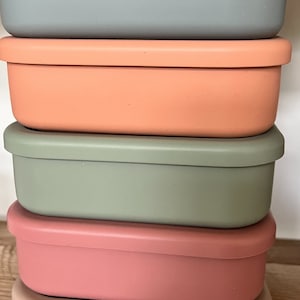 Silicone Bento Box | Lunch Box for Kids | Bento Box for Adults | Reusable Lunch Box | Minimalist Lunchbox | Microwave, Oven, Dishwasher Safe