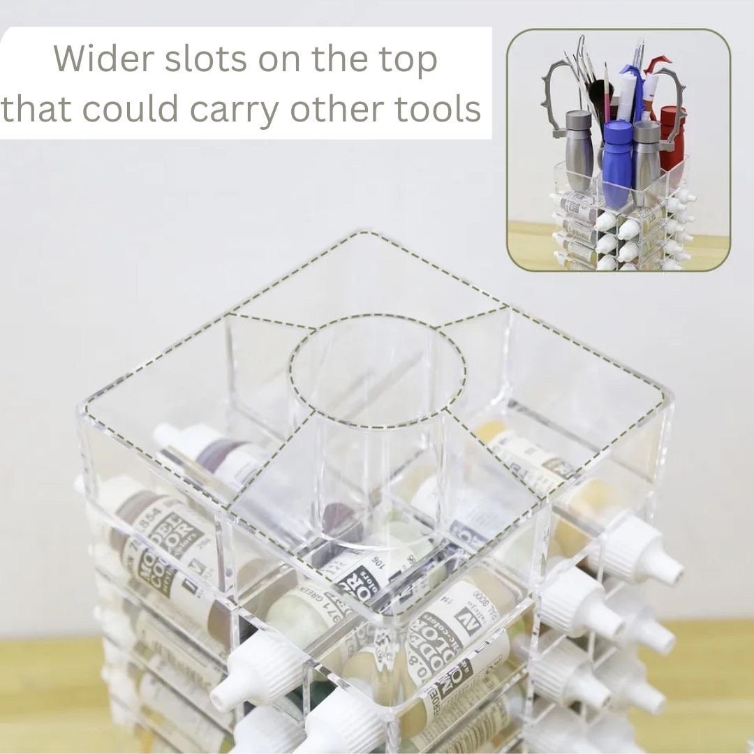 Acrylic Model Paint Bottle Organizer Etsy