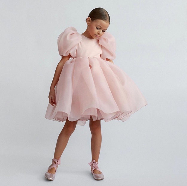 Little girl top fluffy dresses