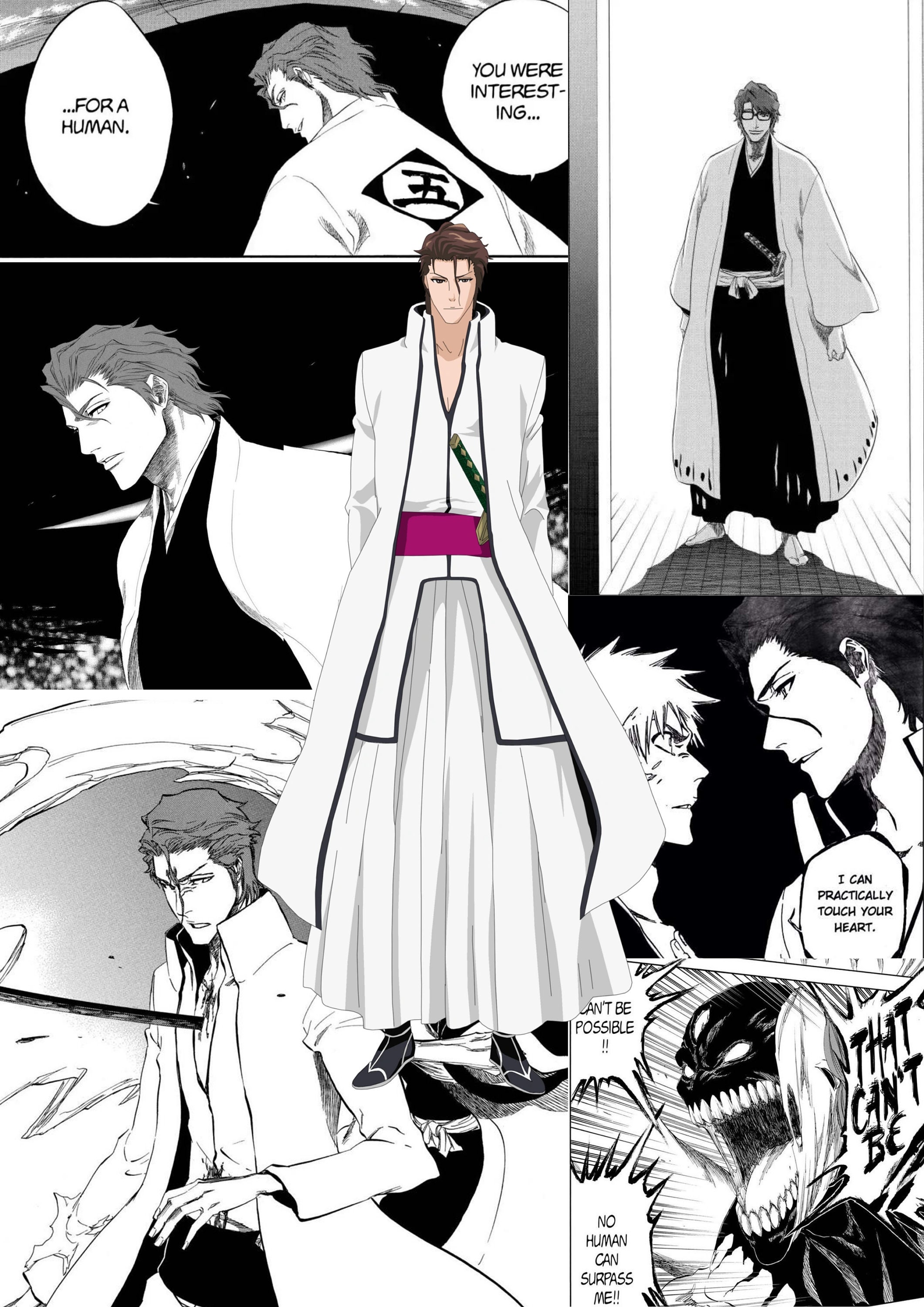 Aizen Manga Panel Poster Bleach Anime Poster Aizen Sosuke Etsy UK