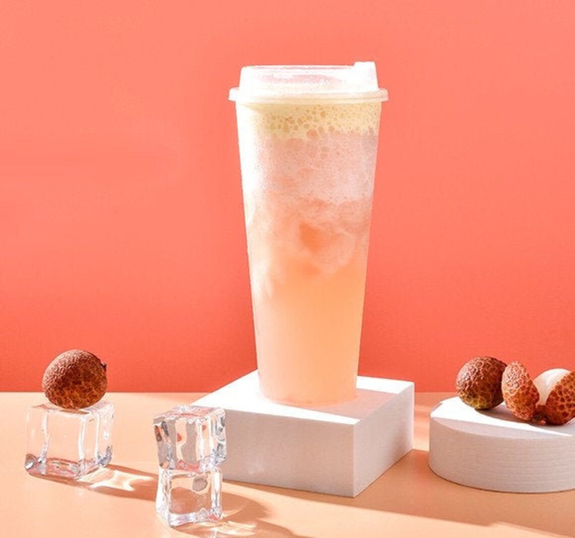 Lychee Bubble Tea Syrup Boba Tea Gift Tea Set Bubble Etsy