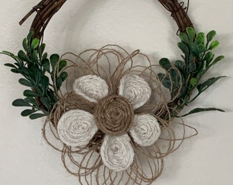 Mini country vine wreath