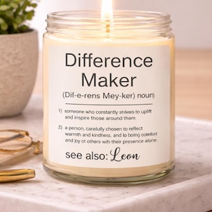 Personalized Difference Maker Gift – Custom Appreciation Mug or Keepsake for Teacher, Mentor, Nurse, or Volunteer