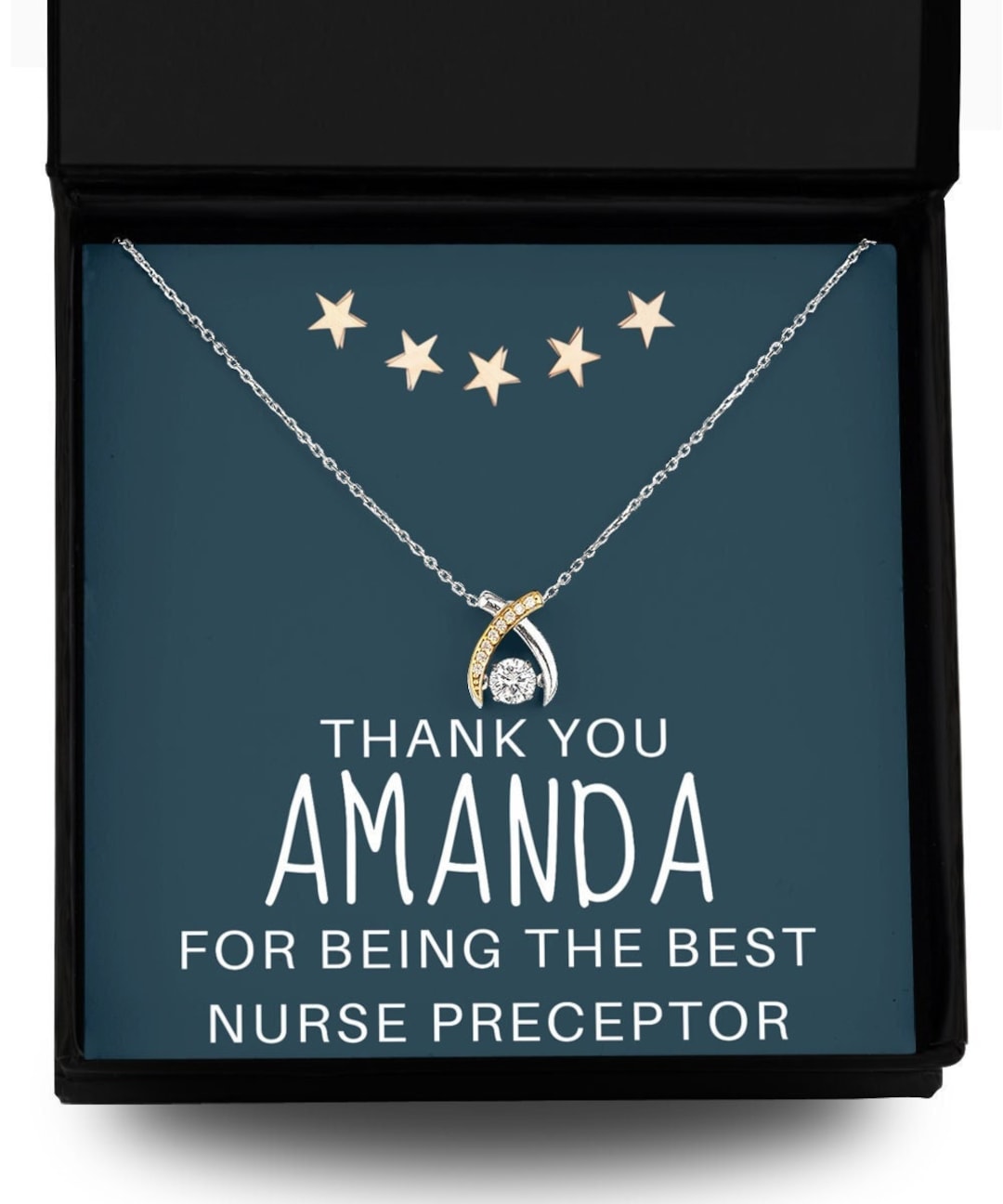 Nurse Preceptor Gift, Personalized Nurse Preceptor Necklace, Nurse
