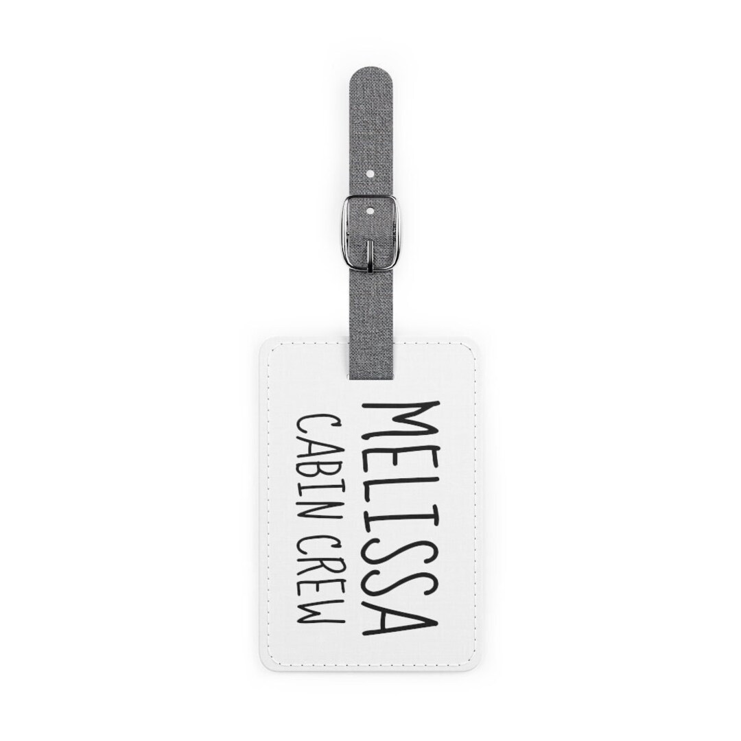 Flight Attendant Luggage Tags MINIMALIST Flight Attendant Etsy