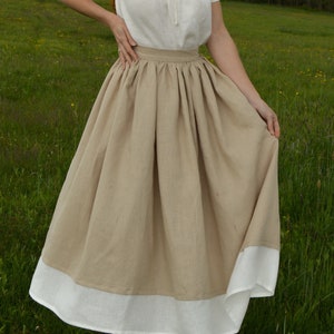 Women's linen skirt, linen maxi skirt, cottagecore linen skirt, Linen skirt Hope
