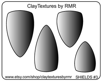 Template "Shields #3"  (5" X 4")