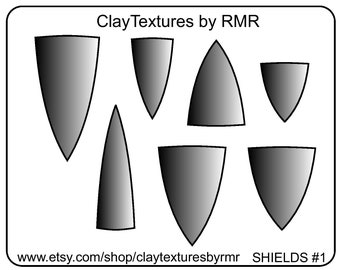 Template "Shields #1"  (5" X 4")